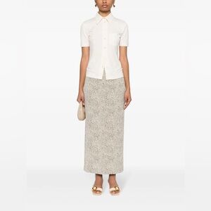 Filippa K Monogram Embroidered Cotton Shirt Size S